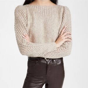 Loveshack Fancy Alpaca “ Rosie” Sweater, Size M